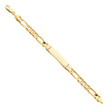 14K Yellow Gold Men's & Link Bracelet - AB208