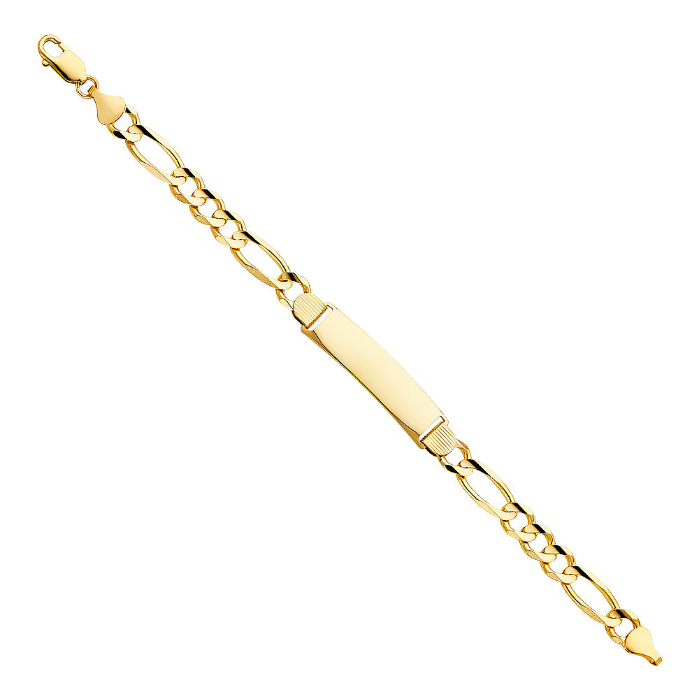 14K Yellow Gold Men's & Link Bracelet - AB209