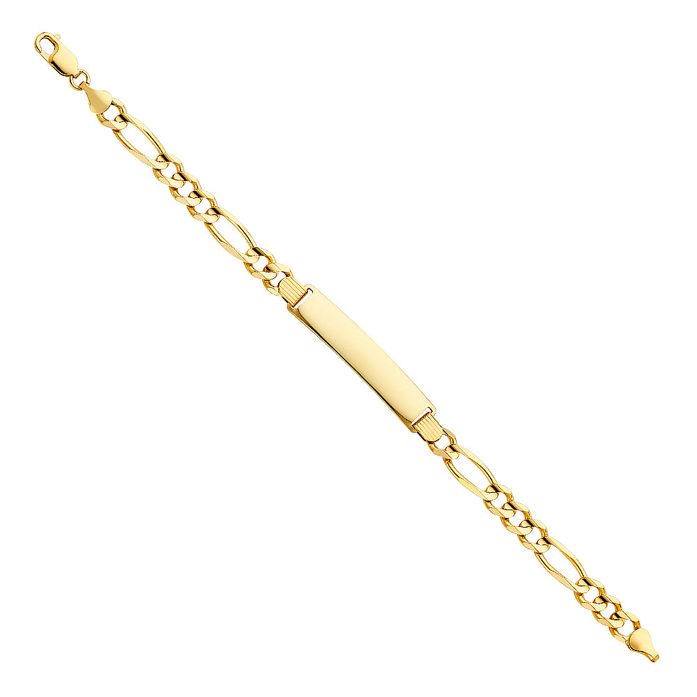 14K Yellow Gold Men's & Link Bracelet - AB210