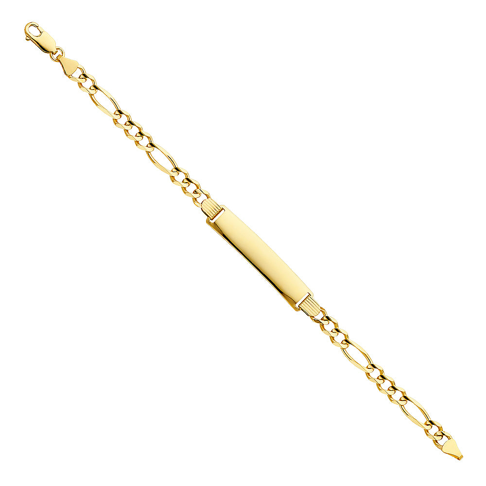 14K Yellow Gold Men's & Link Bracelet - AB211