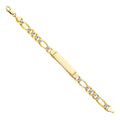 14K Yellow Gold Men's & Link Bracelet - AB212