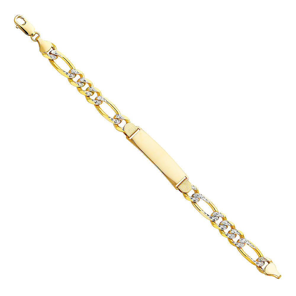 14K Yellow Gold Men's & Link Bracelet - AB212