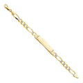14K Yellow Gold Men's & Link Bracelet - AB213