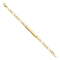 14K Yellow Gold Men's & Link Bracelet - AB215