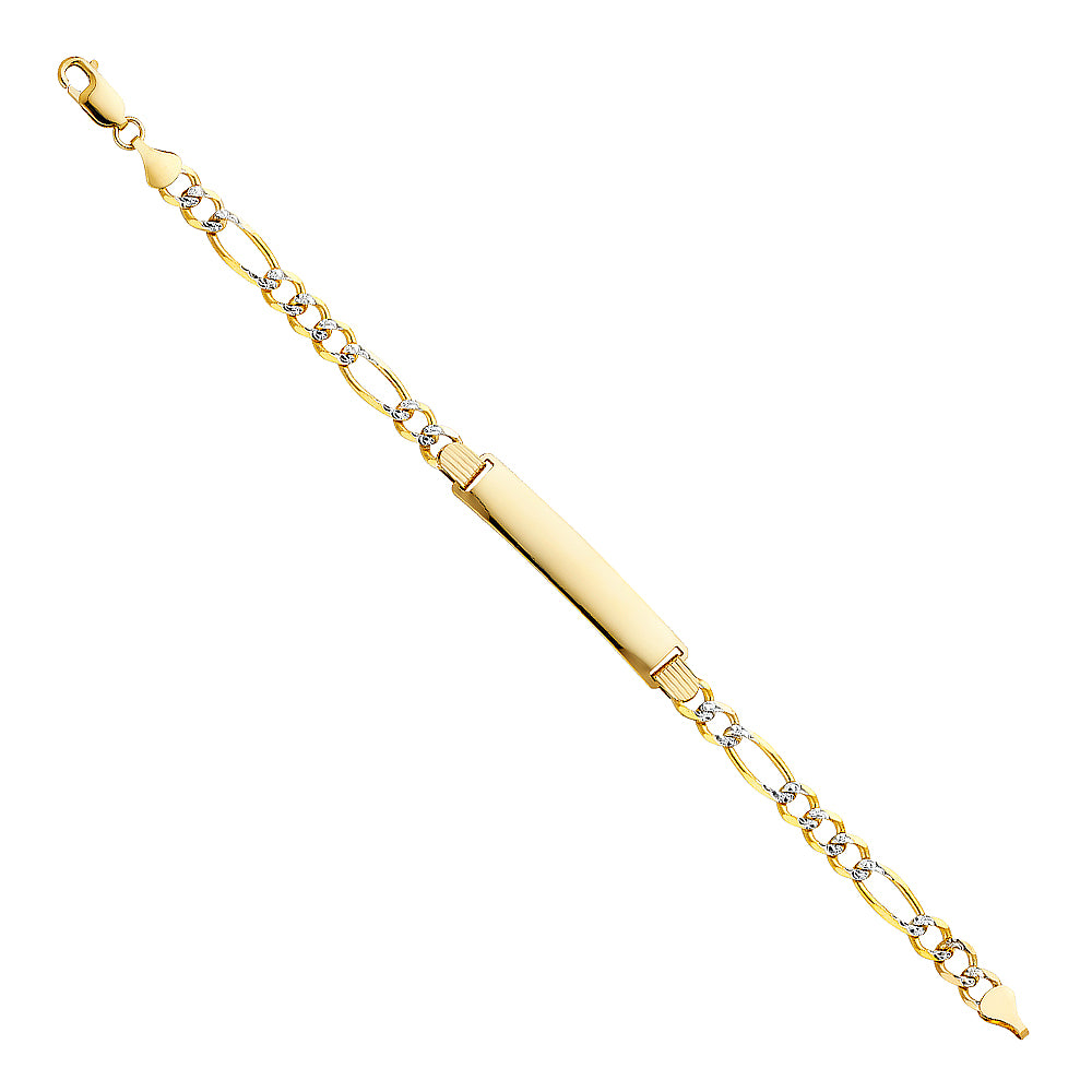 14K Yellow Gold Men's & Link Bracelet - AB215