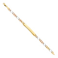 14K Yellow Gold Men's & Link Bracelet - AB216