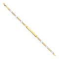 14K Yellow Gold Men's & Link Bracelet - AB217
