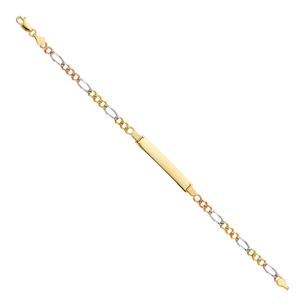14K Yellow Gold Men's & Link Bracelet - AB217