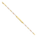 14K Yellow Gold Men's & Link Bracelet - AB218