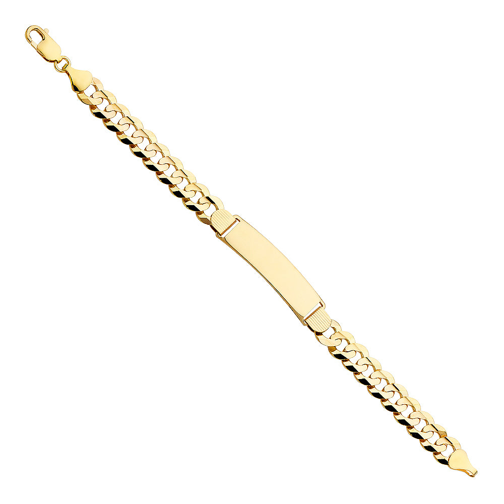 14K Yellow Gold Men's & Link Bracelet - AB219