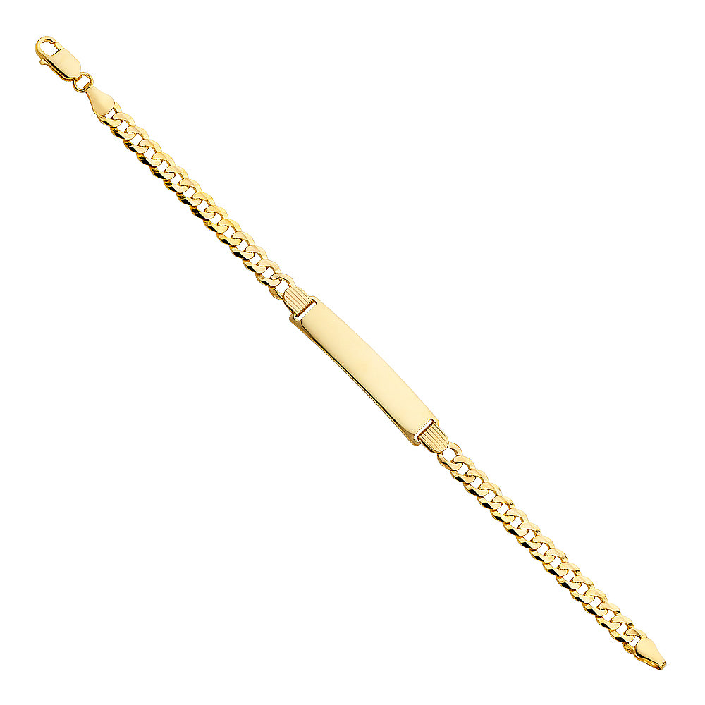 14K Yellow Gold Men's & Link Bracelet - AB222