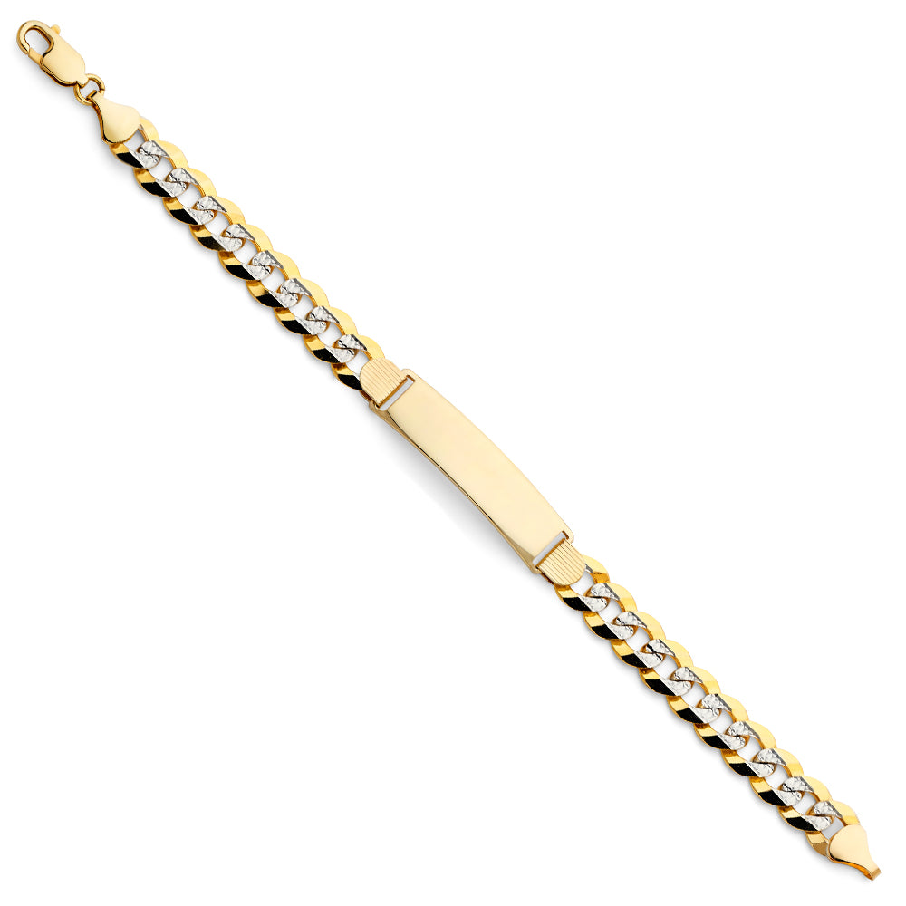 14K Yellow Gold Men's & Link Bracelet - AB223