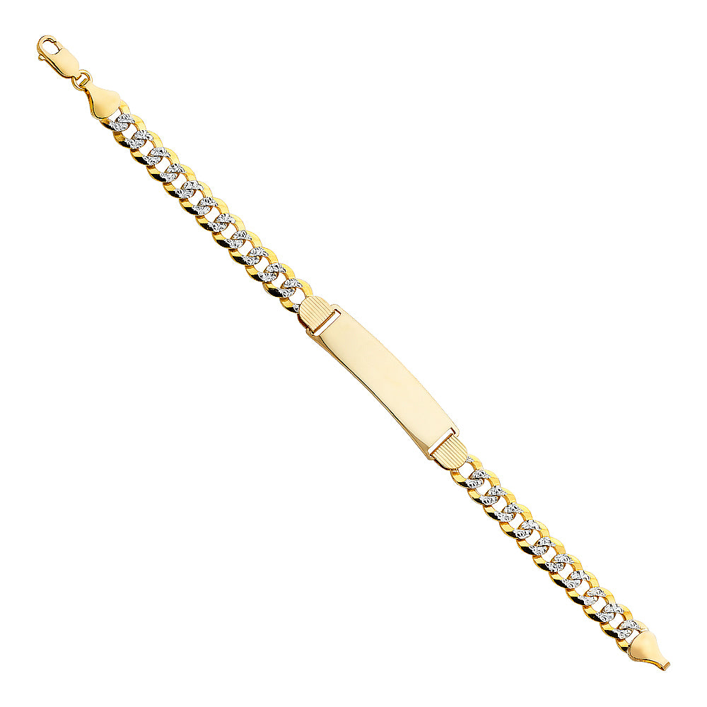 14K Yellow Gold Men's & Link Bracelet - AB224
