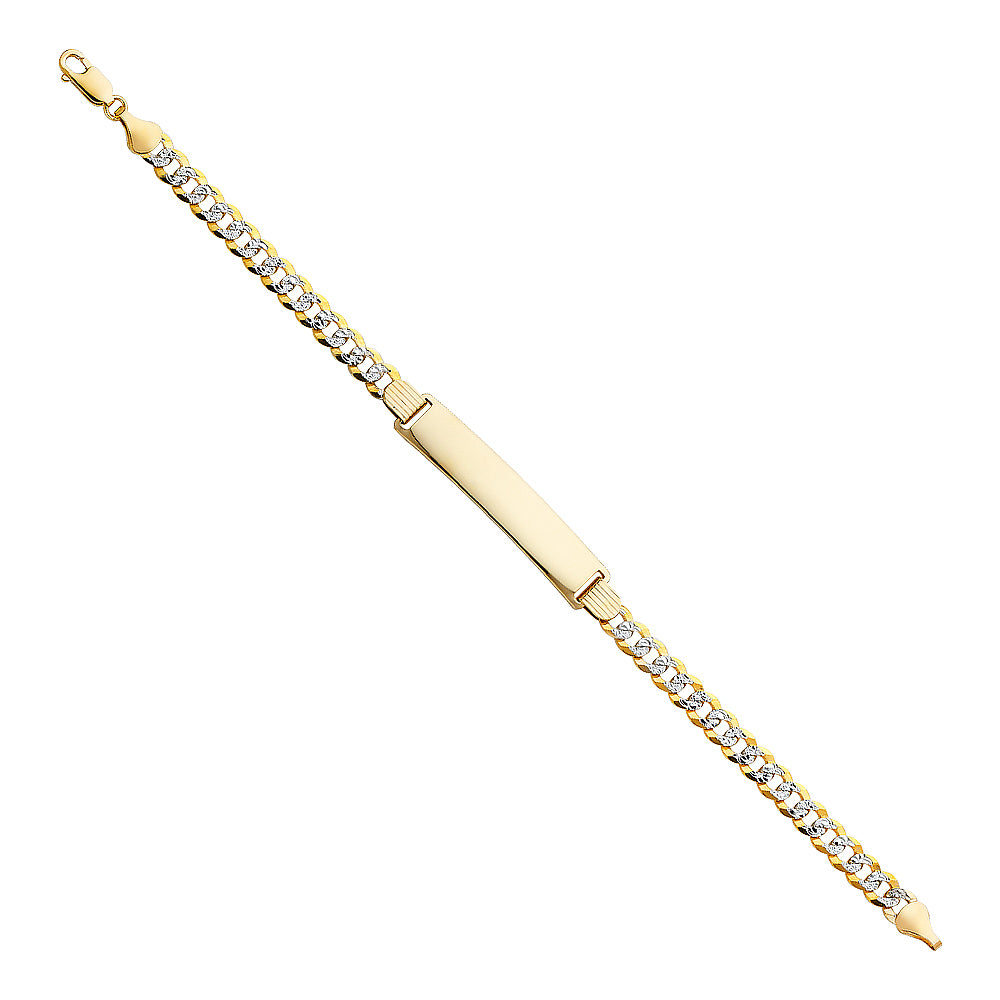 14K Yellow Gold Men's & Link Bracelet - AB226