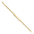 14K Yellow Gold Men's & Link Bracelet - AB227