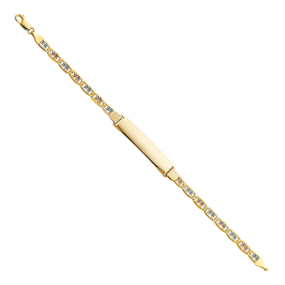 14K Yellow Gold Men's & Link Bracelet - AB227