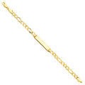 14K Yellow Gold Baby ID Bracelet - AB228