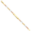 14K Yellow Gold Baby ID Bracelet - AB230