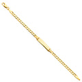 14K Yellow Gold Baby ID Bracelet - AB232
