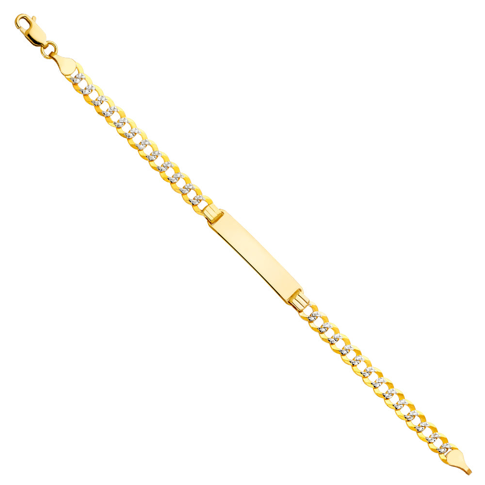 14K Yellow Gold Baby ID Bracelet - AB233