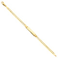 14K Yellow Gold Baby ID Bracelet - AB234