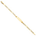 14K Yellow Gold Baby ID Bracelet - AB236