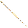 14K Yellow Gold Baby ID Bracelet - AB237