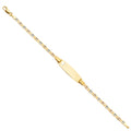 14K Yellow Gold Baby ID Bracelet - AB238