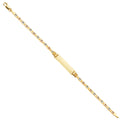 14K Yellow Gold Baby ID Bracelet - AB239