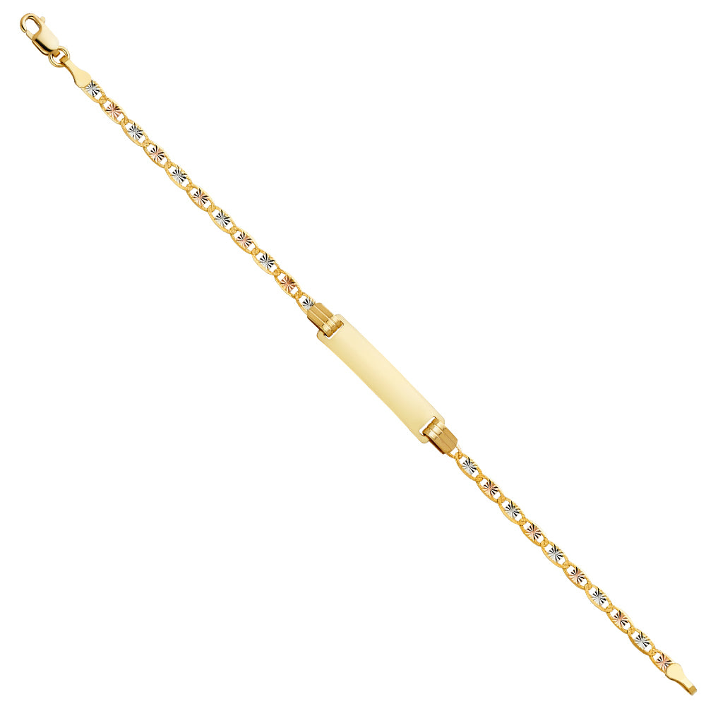 14K Yellow Gold Baby ID Bracelet - AB239