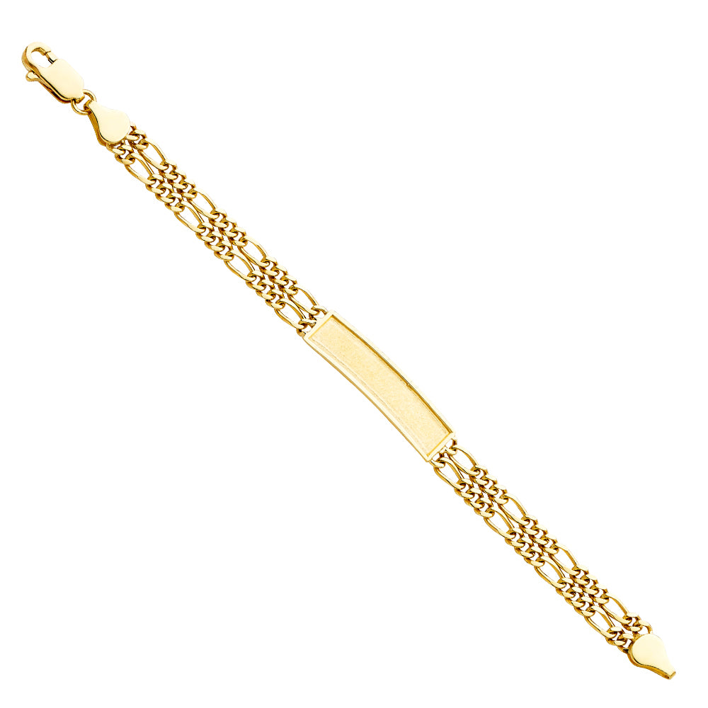 14K Yellow Gold Baby ID Bracelet - AB242
