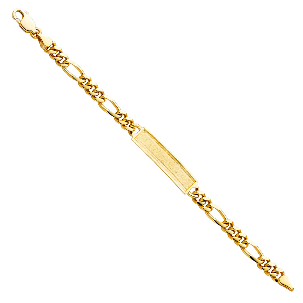 14K Yellow Gold Baby ID Bracelet - AB244