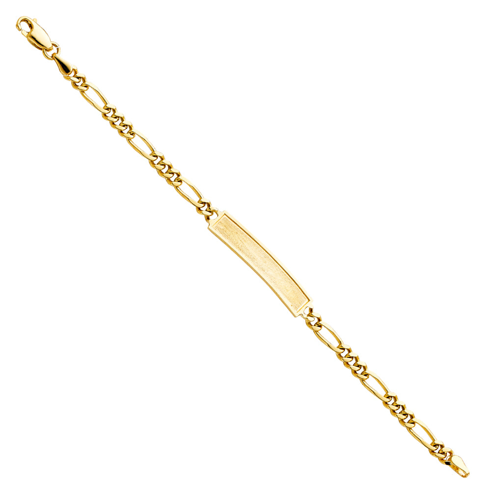 14K Yellow Gold Baby ID Bracelet - AB245
