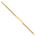 14K Yellow Gold Baby ID Bracelet - AB247