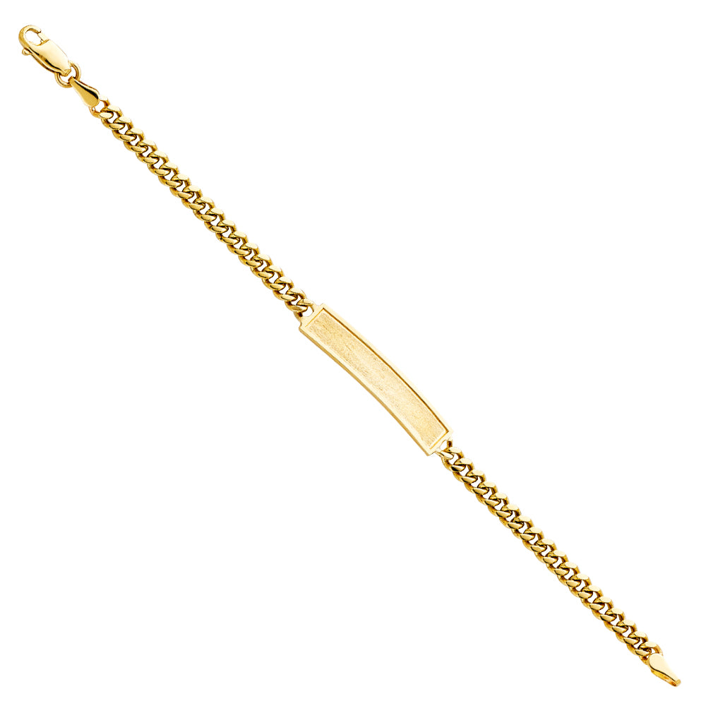 14K Yellow Gold Baby ID Bracelet - AB247