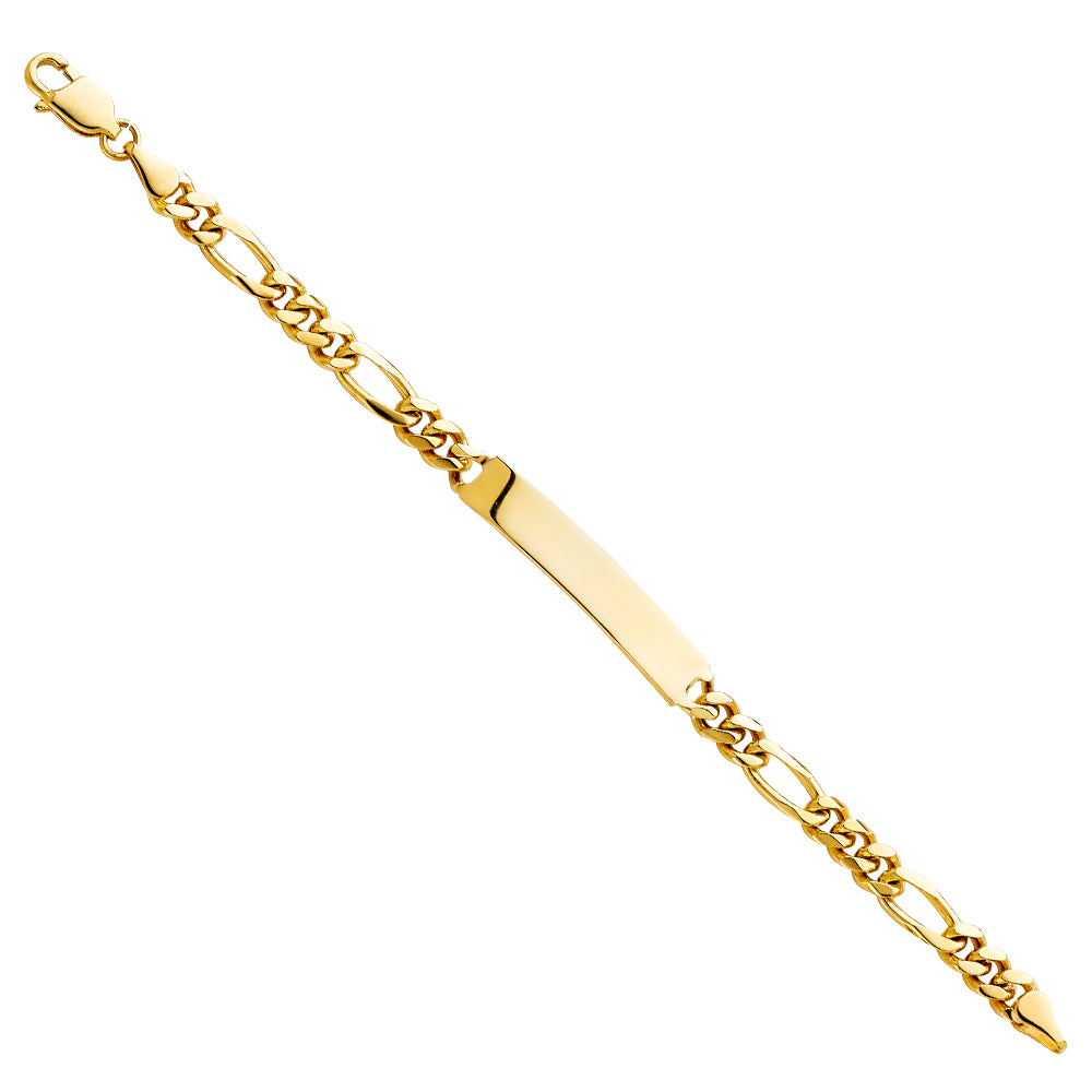 14K Yellow Gold Baby ID Bracelet - AB248
