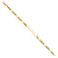 14K Yellow Gold Baby ID Bracelet - AB249