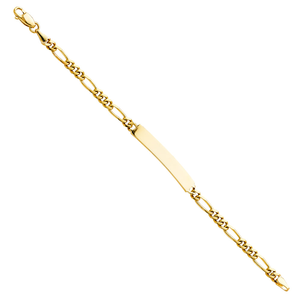 14K Yellow Gold Baby ID Bracelet - AB249