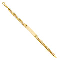 14K Yellow Gold Baby ID Bracelet - AB250