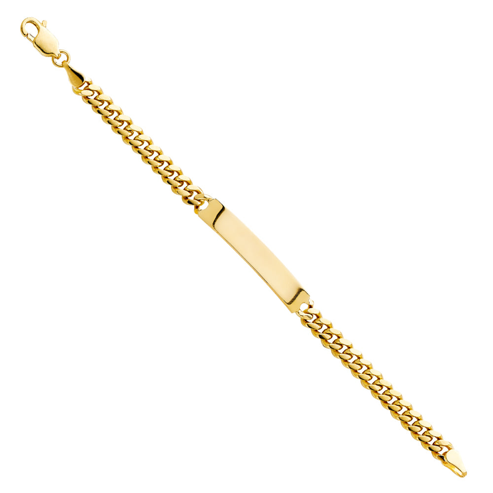 14K Yellow Gold Baby ID Bracelet - AB250