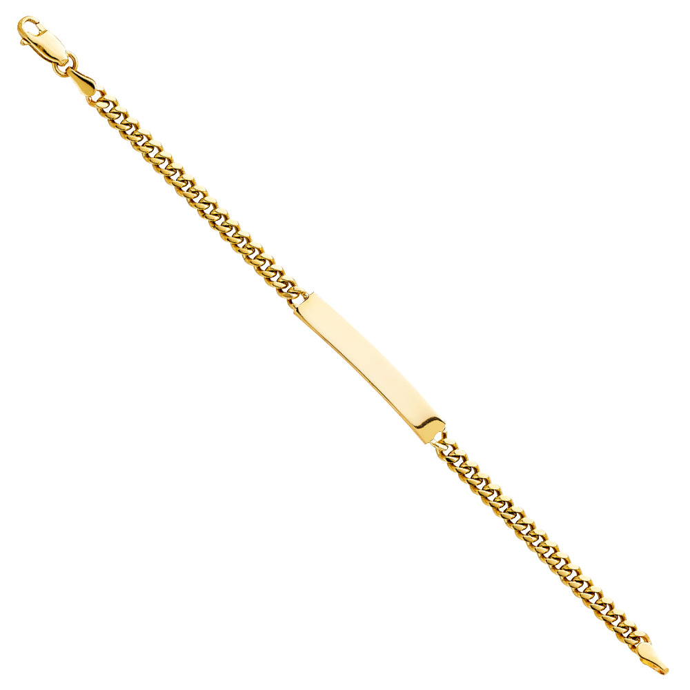 14K Yellow Gold Baby ID Bracelet - AB251