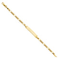 14K Yellow Gold Baby ID Bracelet - AB254