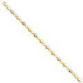 14K Yellow Gold Assorted Fancy Bracelet - AB265