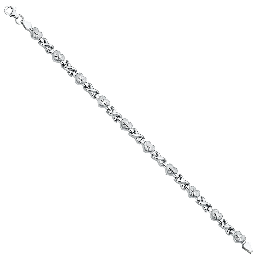 14K Yellow Gold Assorted Fancy Bracelet - AB269