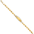 14K Yellow Gold Baby ID Bracelet - AB271