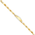 14K Yellow Gold Baby ID Bracelet - AB272