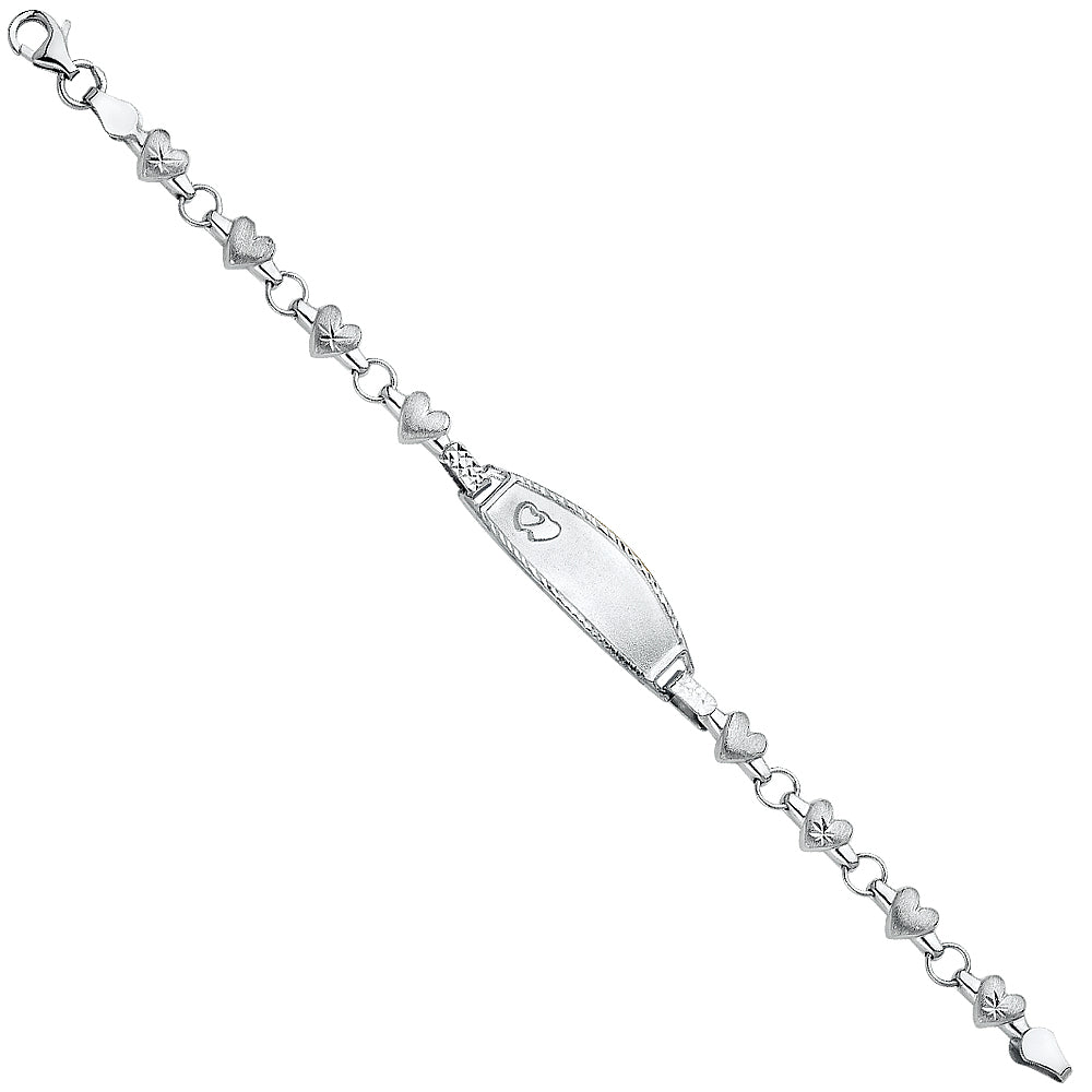 14K Yellow Gold Baby ID Bracelet - AB274
