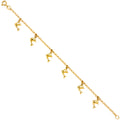 14K Yellow Gold Assorted Fancy Bracelet - AB277