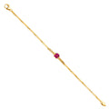 14K Yellow Gold Assorted Fancy Bracelet - AB279