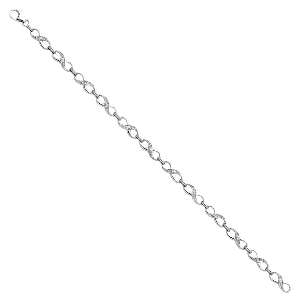 14K Yellow Gold Assorted Fancy Bracelet - AB287